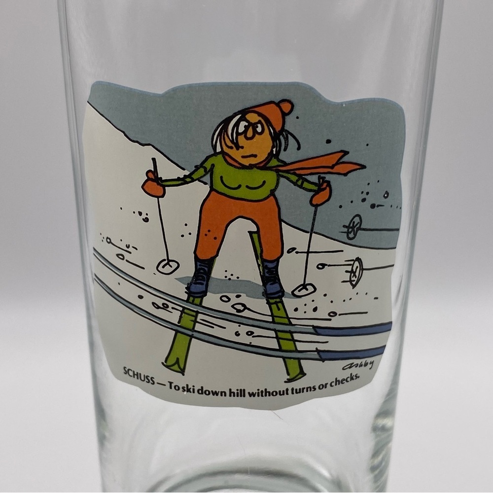 Vintage 1970s Ashby Humor Cartoon Glass - Picture 2 of 2
